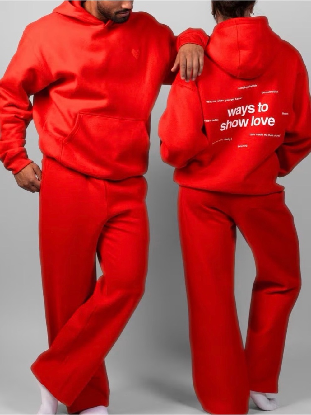 NIB Comfrt Limited Ed. (Love Bundle) Hoodie & straight-leg sweatpants, Set- S